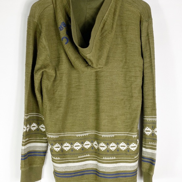 Lucky Brand Green Textured Hoodie Boys Size XL Pullover - Picture 2 of 9